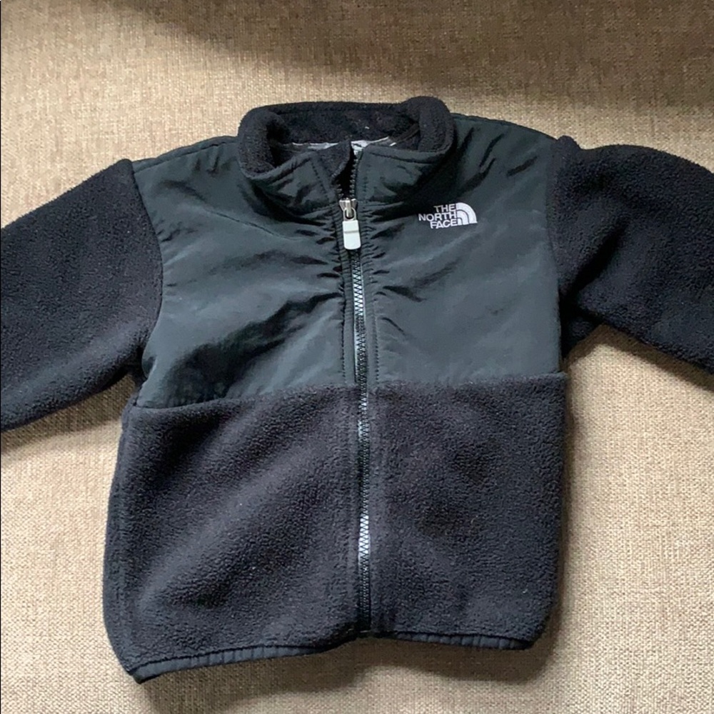 North Face Toddler Black Denali fleece coat